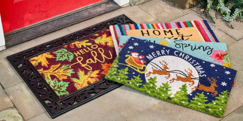 FOUR Interchangeable Seasonal Doormats w/ Rubber Base from $32 Shipped (Great Gift Idea!)