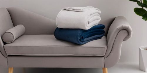 Hotel Style Luxury Plush Blankets 90” x 94” Only $15 on Walmart.com