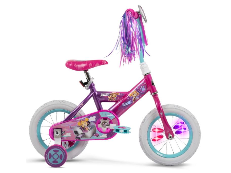 Huffy 12" Paw Patrol Kids Bike in Pink stock image