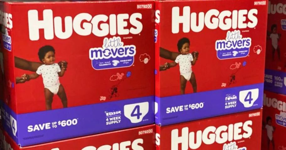 Huggies Size 4 Diapers 140-Count $33.97 Shipped on Amazon (Regularly $53)