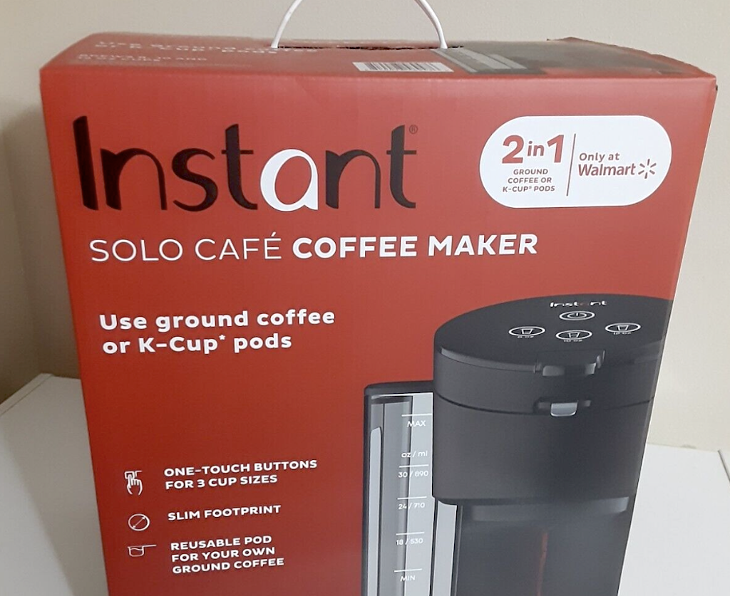 Instant solo cafe coffee maker 