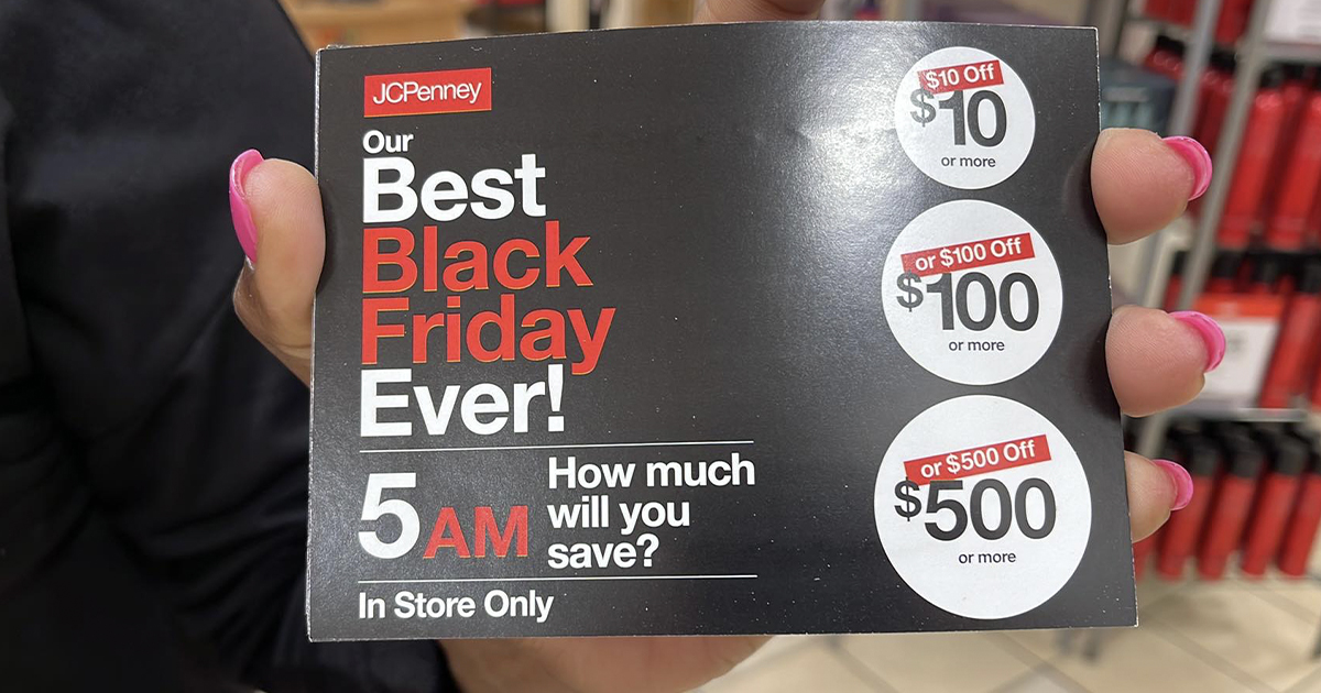JCPenney Coupon: $10 off $10 and more on December 16, 2023!