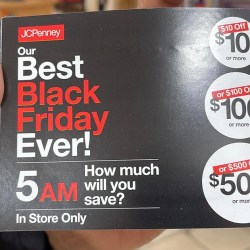 Hunt4Freebies - JCPenney Black Friday Coupon Giveaway $500, $100