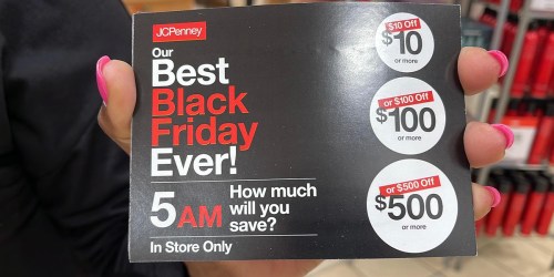 *HOT* JCPenney Mystery Coupons | Up to $500 Off a $500 Purchase Today!