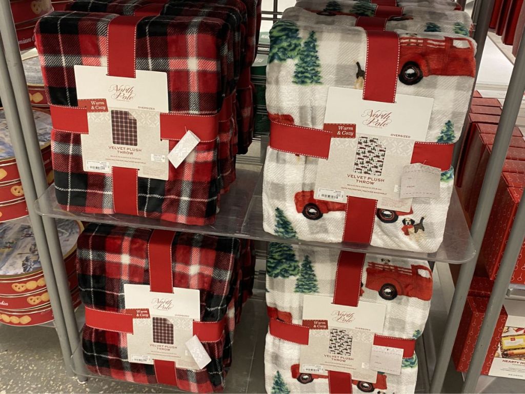Christmas Plush Throws at JCpenney