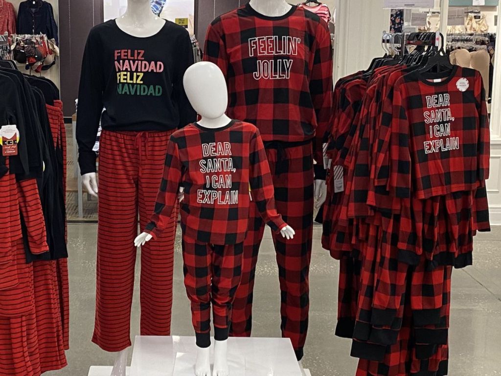 Matching family pajamas at JCpenney