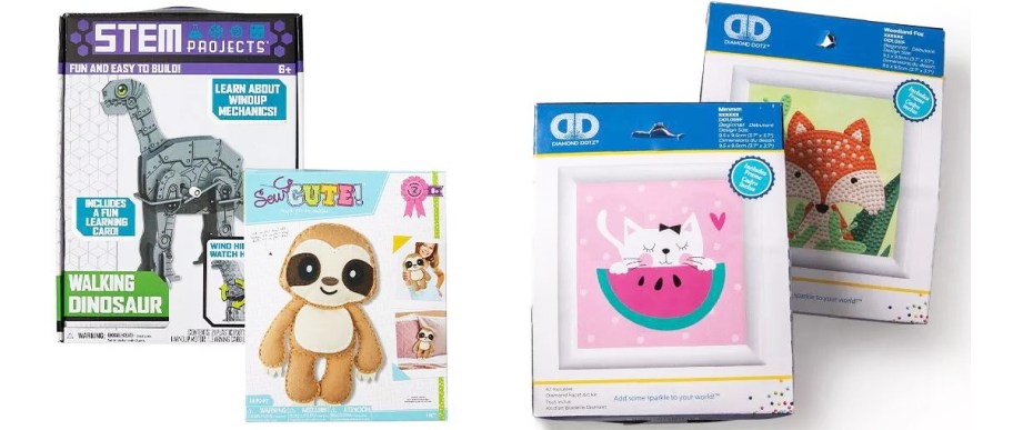 multiple kids craft sets