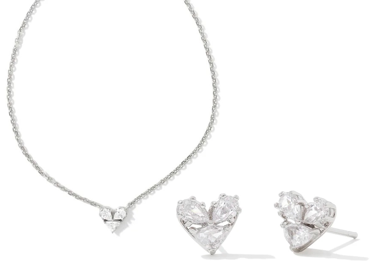 Kendra Scott Haven Crystal Heart Strand Necklace--Eccentrics Boutique