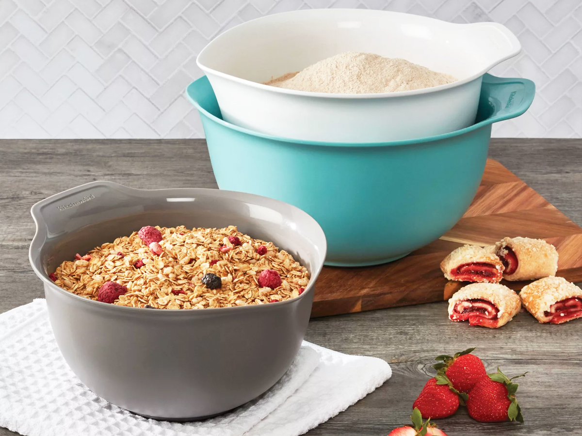 KitchenAid 3-Piece Mixing Bowls Set Just $12.79 on Amazon and Target (Reg. $32)