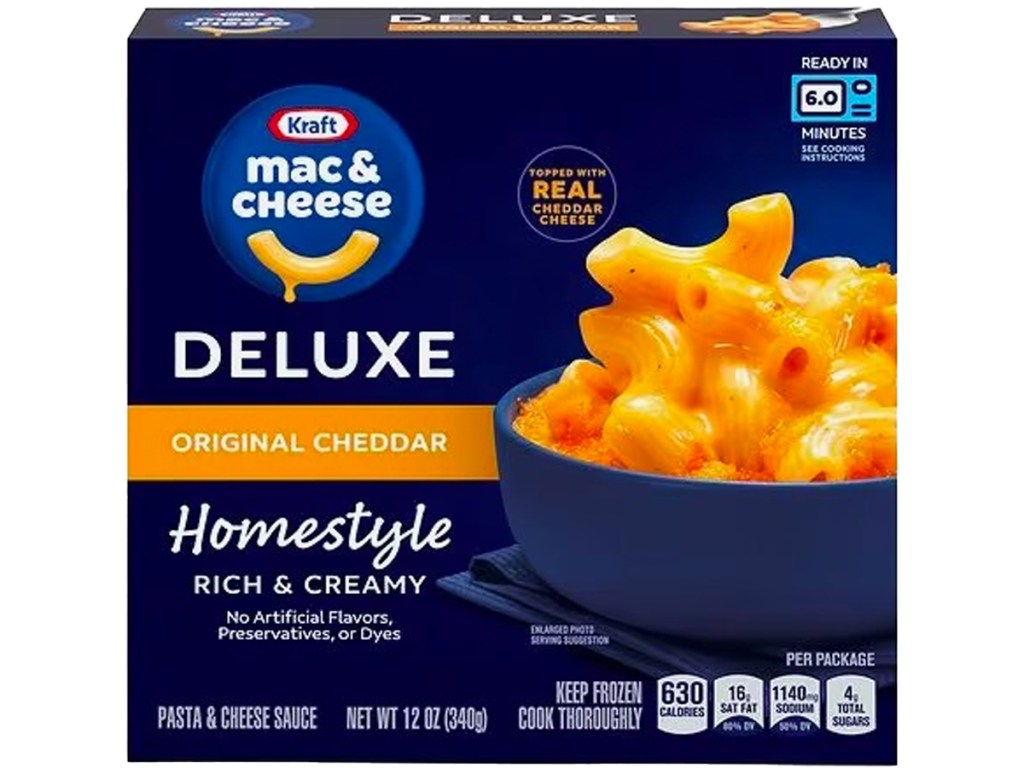 Kraft Deluxe Frozen Mac and Cheese 12oz Box