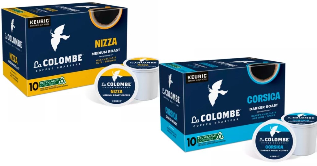 La Colombe Coffee K-Cups Nizza Medium Roast or Corsica Darker Roast 20-Count Box