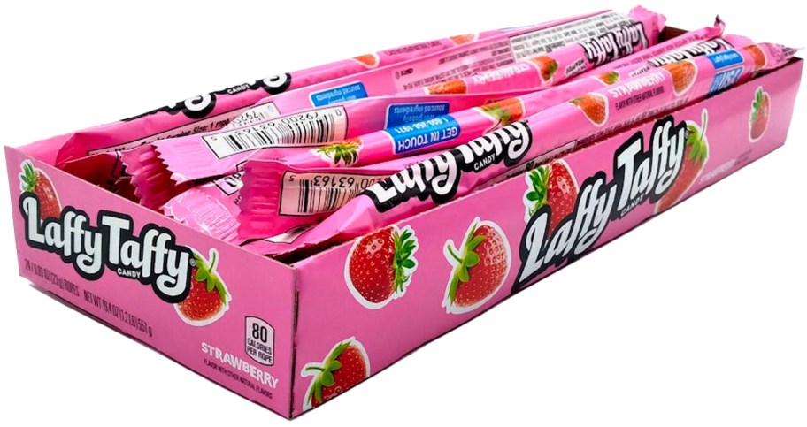 Laffy Taffy Rope Candy 24-Pack in Strawberry