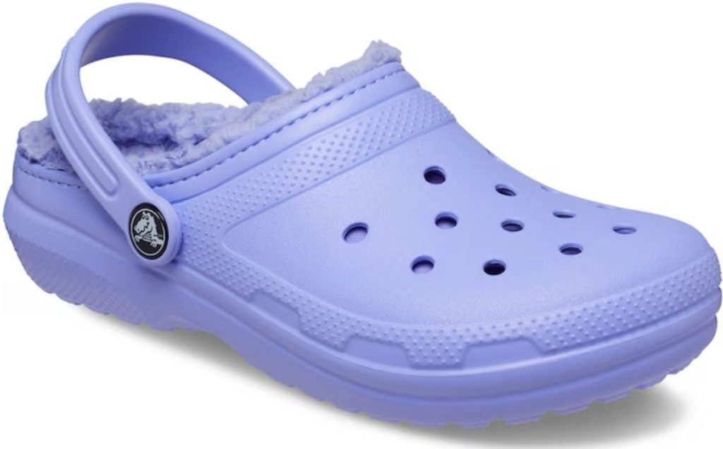 Light purple kids lined Crocs