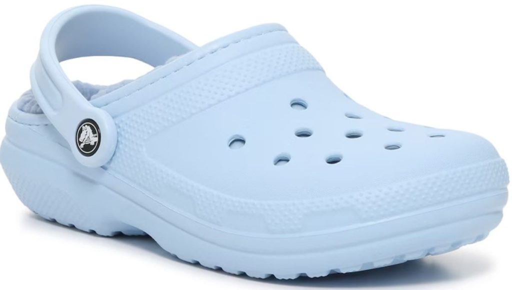 Pastel Blue Adult Lined Crocs