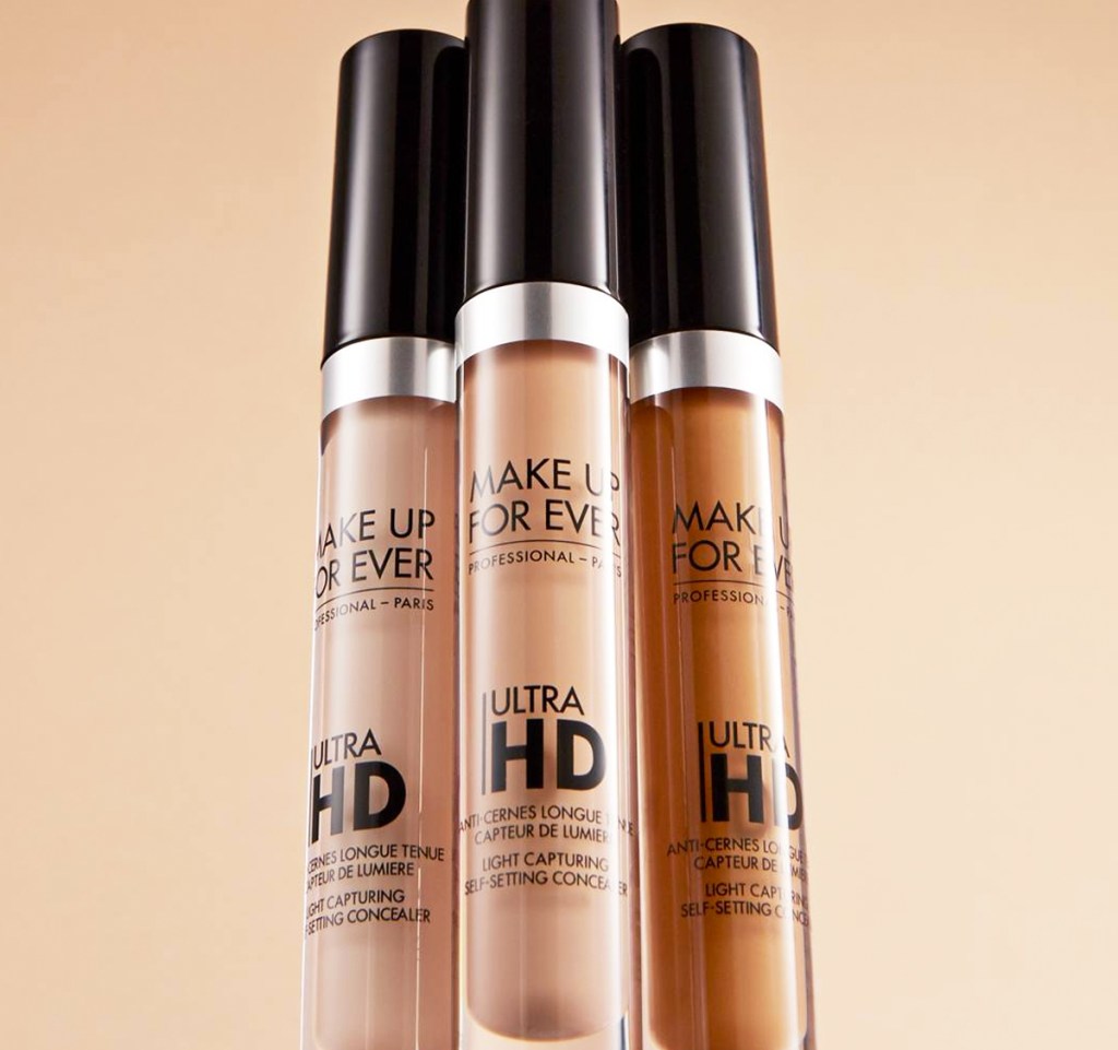 three tubes of MAKE UP FOR EVER Ultra HD Self-Setting Medium Coverage Concealer