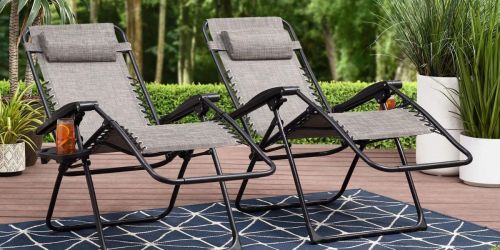 TWO Mainstays Zero Gravity Bungee Chairs Only $74 Shipped on Walmart.com