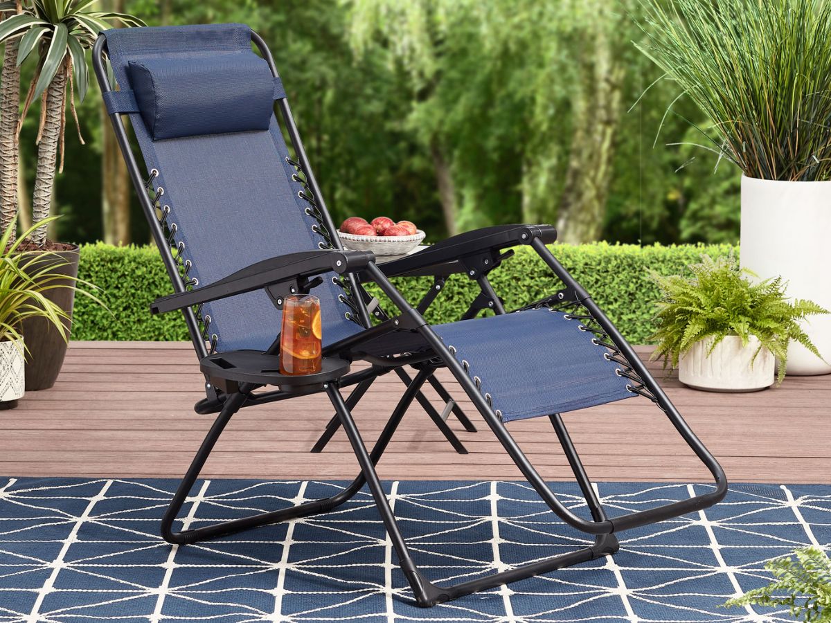 TWO Mainstays Zero Gravity Bungee Chairs Only 74 Shipped on Walmart