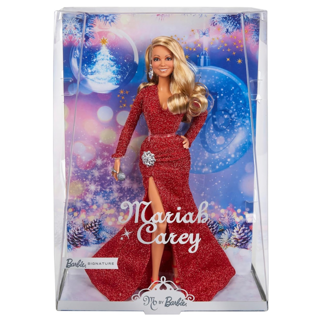 The Mariah Carey Barbie doll in the package