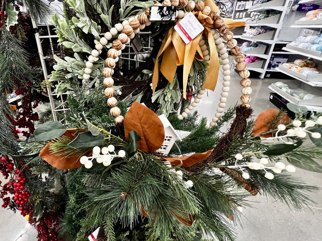 ashland christmas wreaths on display at michaels