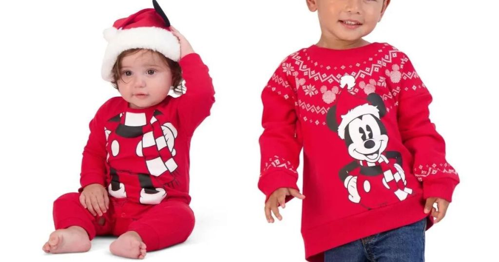 Mickey Mouse Kids Christmas Outfits