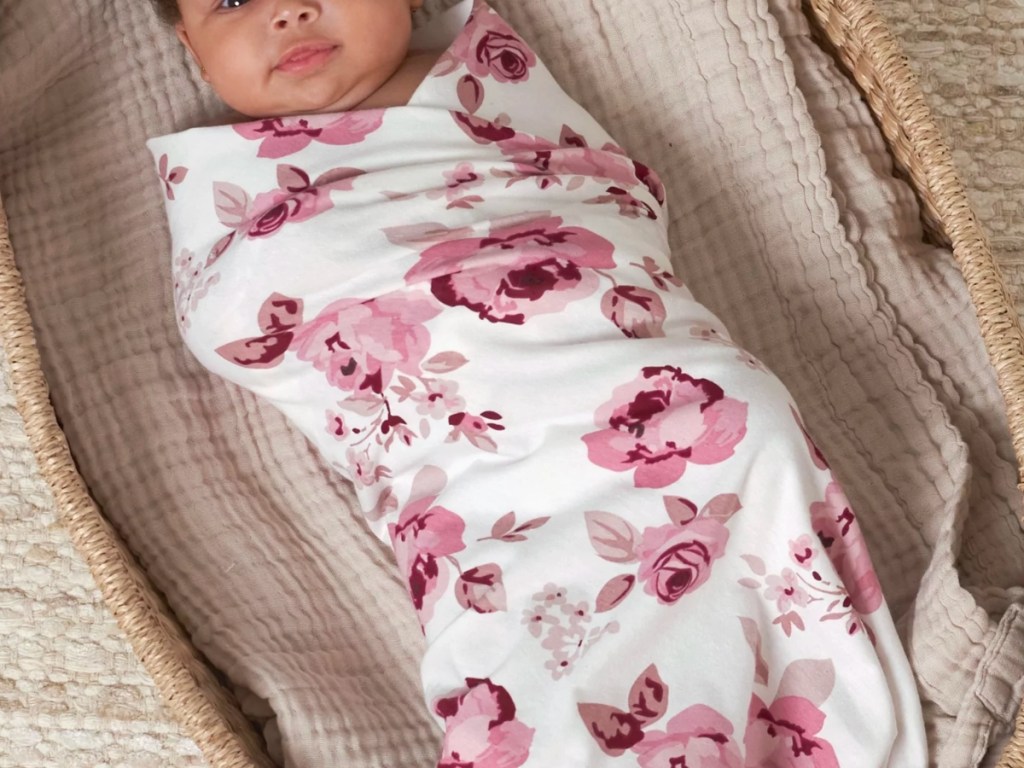 Gerber Baby Modern Moments XL Ultra Soft & Stretchy Swaddle Blanket