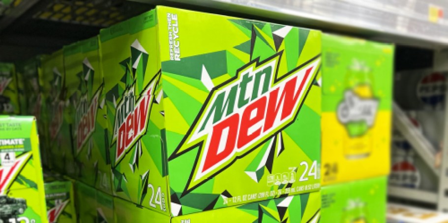 Mountain Dew 24-Pack Only $8 on Walmart.com (Just 33¢ per Can!)