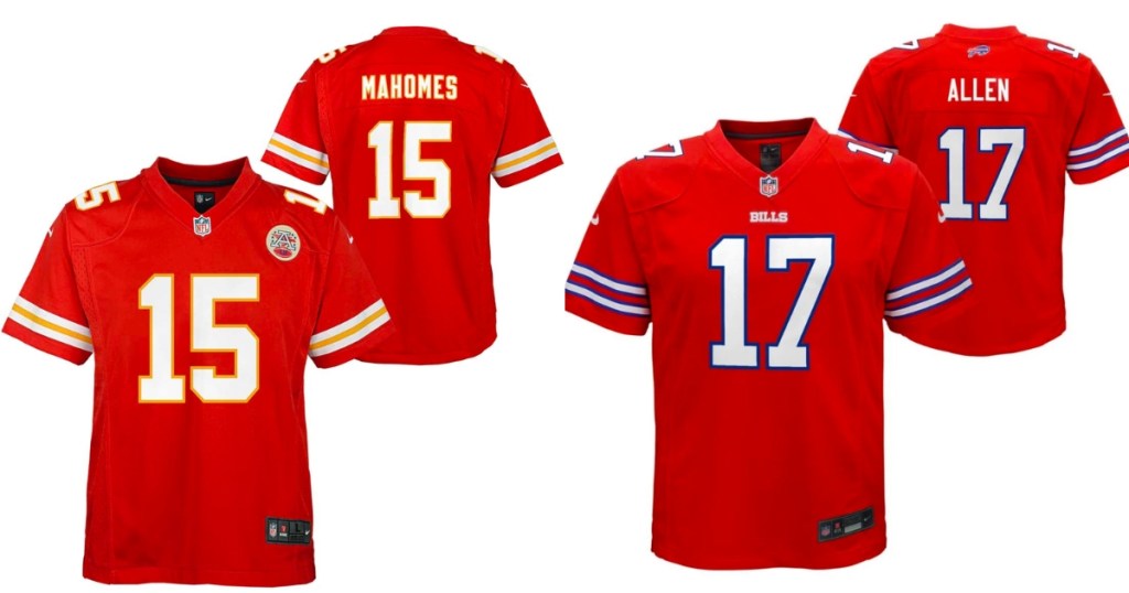 Mahomes and Allen Nike NFL Kids Jerseys