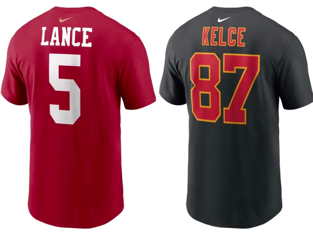 Lance and Kelce Nike NFL Name & Number T-Shirt