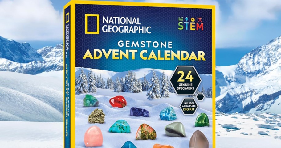 National Geographic Gemstone Advent Calendar box
