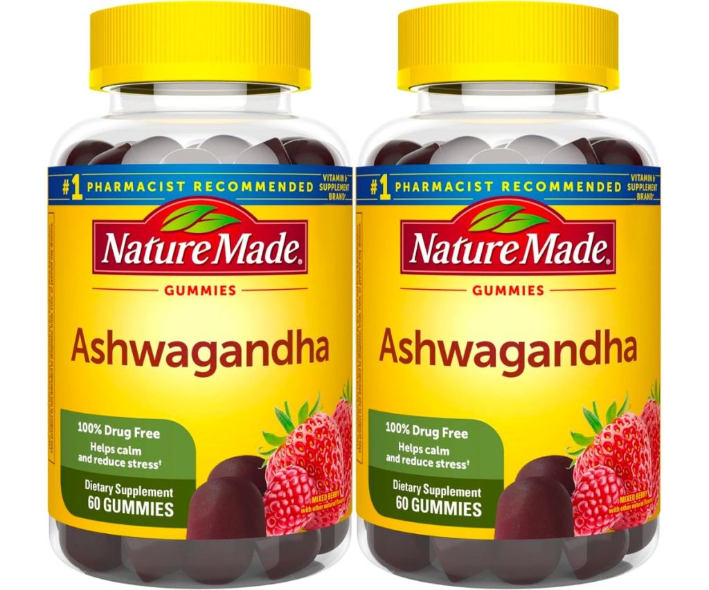 Nature Made Ashwagandha Gummies for Stress Support, 60-Count stock image