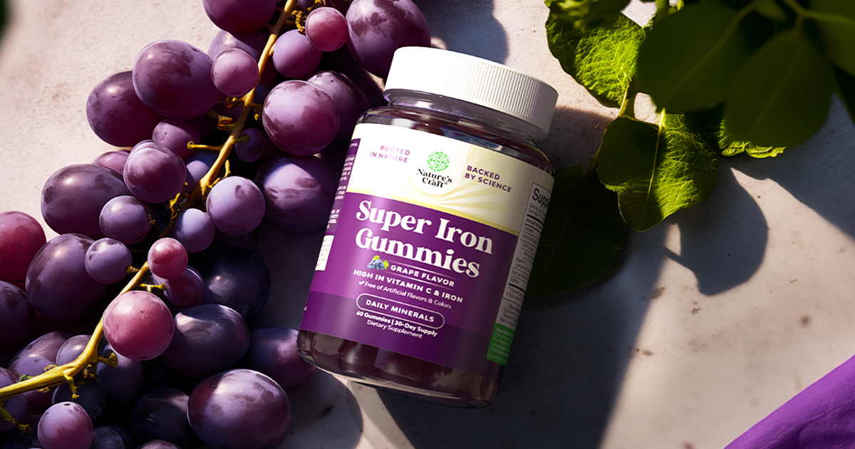 Nature's Craft Iron Gummies 60Count Bottle Only 9.99 on Amazon (Helps