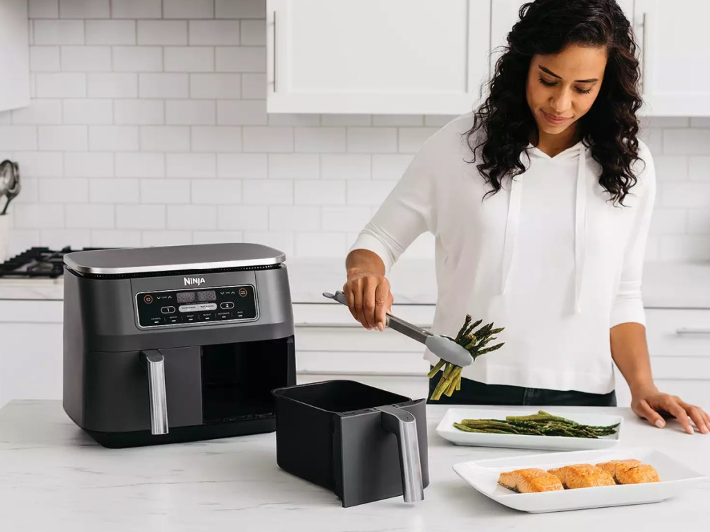 Ninja Foodi Dual Basket Air Fryer - just purchased because it was on sale  for $119 and I have been wanting an air fryer for a long time. Bought some  Just Bare