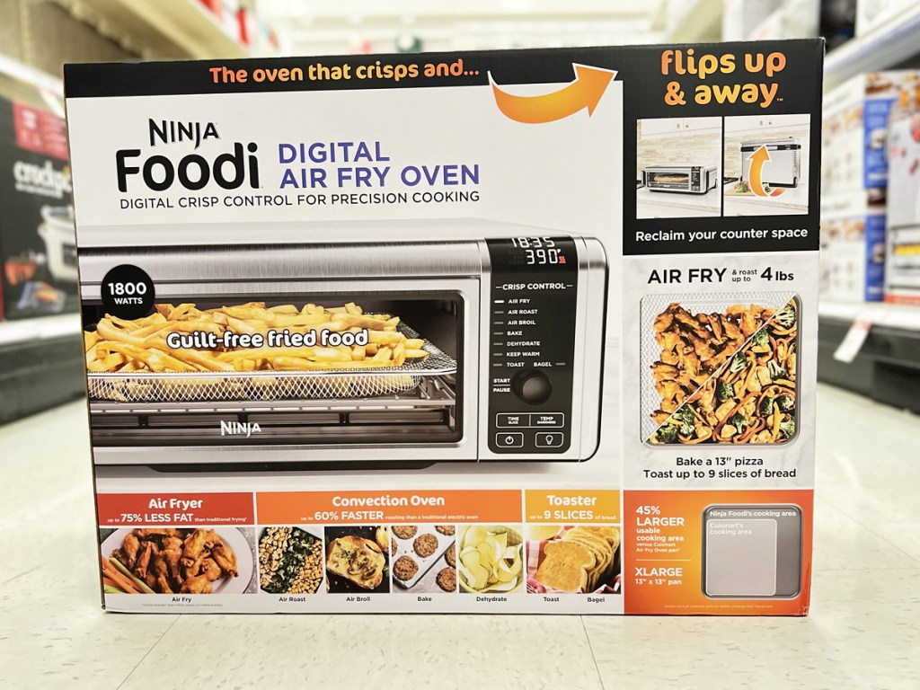 Ninja Foodi Digital Air Fryer Oven box on floor in store