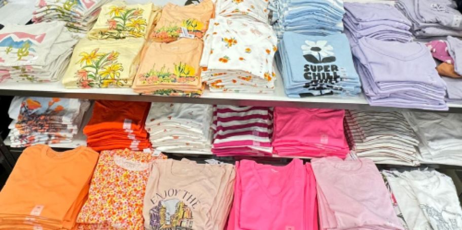 Up to 70% Off Old Navy Tees | $4 Kids Styles & $5 Adults