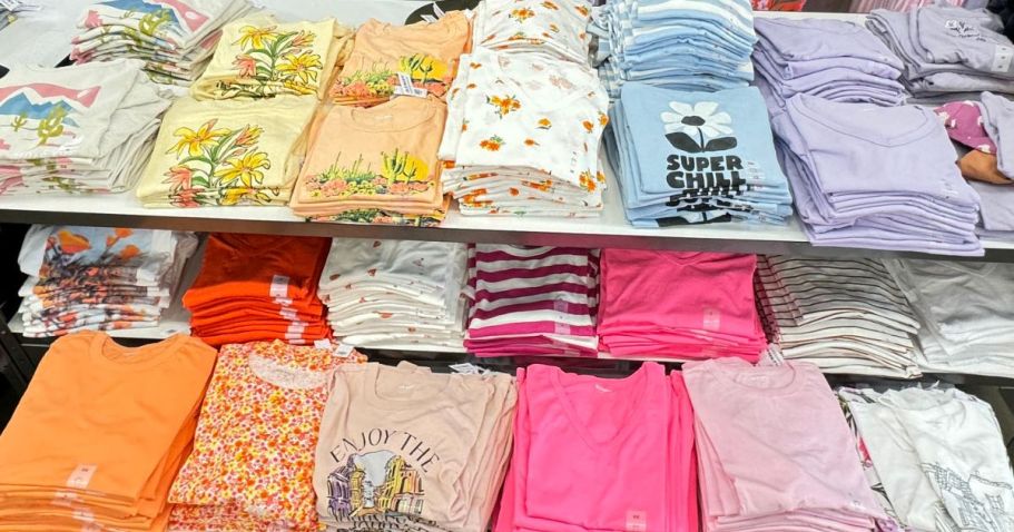 Up to 70% Off Old Navy Tees | $4 Kids Styles & $5 Adults