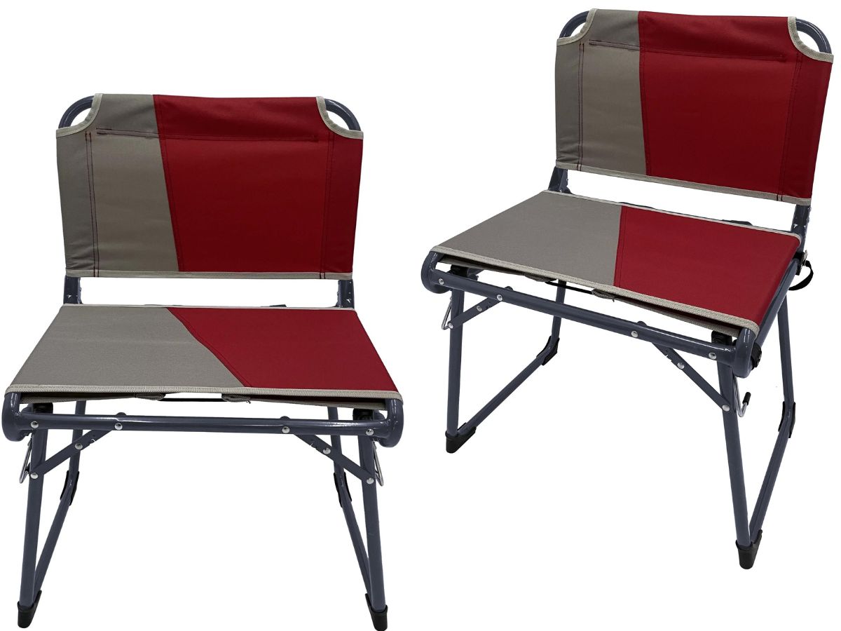 front and Side View of an Ozark Trail Stadium Chair