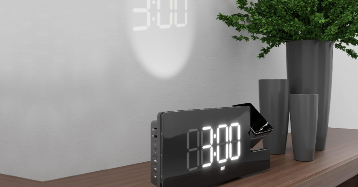 Amazon Basics Projection Alarm Clock Only 9.99 Shipped w/ Prime