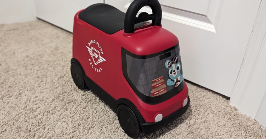This Radio Flyer Delivery Van Ride On Toy is FUN & Only $18.99 on Amazon (Reg. $40)