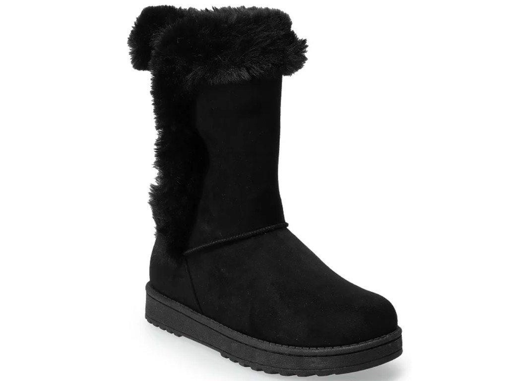 SO Women's Abigail Faux-Fur Winter Boots