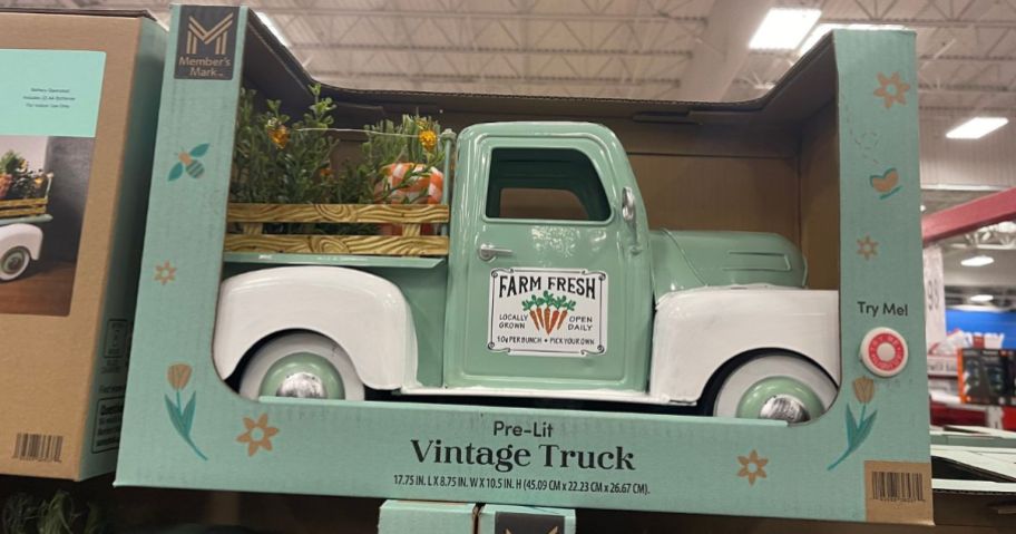 Sam's Club Spring Vintage Truck with Carrot-theme design