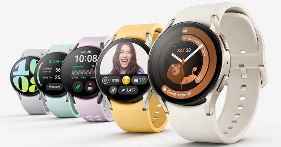 Stock images of Samsung Galaxy 6 watches