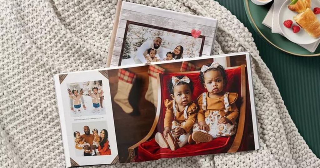 A shutterfly family photo book