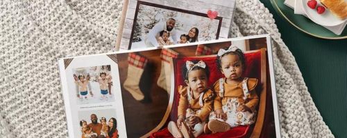 A shutterfly family photo book