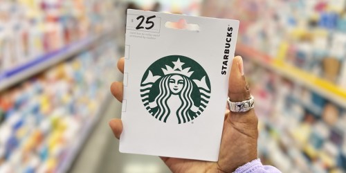 HURRY! Free $5 Starbucks Gift Card w/ $25 Gift Card Purchase (You Can Send a Gift Card to Yourself!)
