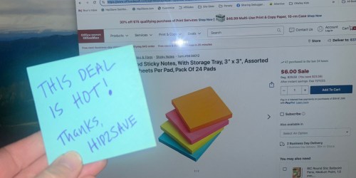 WOW! Office Depot Sticky Notes 24-Count Packs from $5 Shipped (Regularly $27)