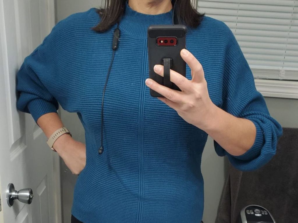 Women's Pullover Sweater in blue