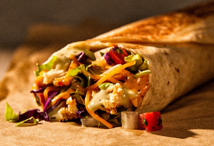 The Taco Bell Cantina Chicken Burrito which will be released March 21, 2024