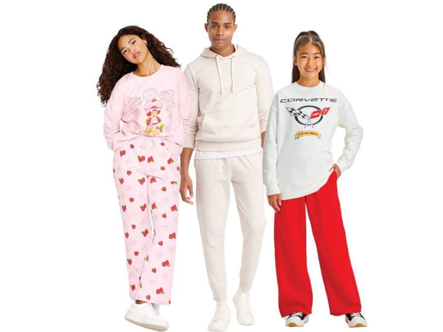 3 people wearing Target Clothing