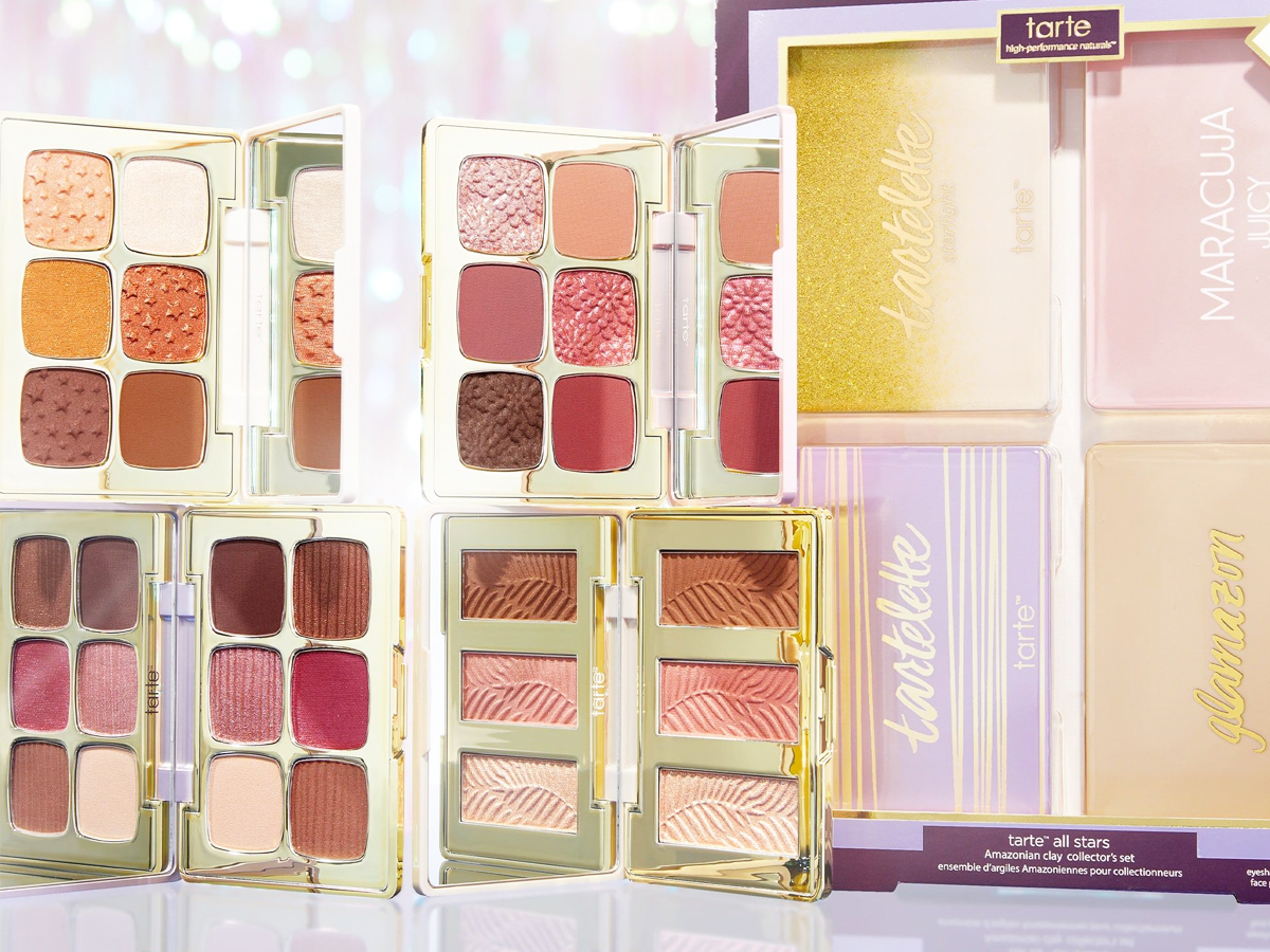 four tarte eye and face palettes