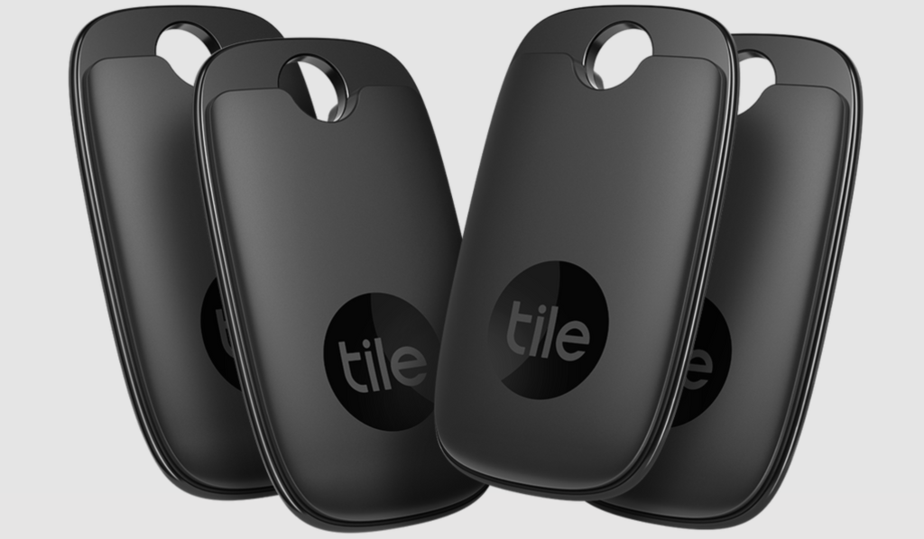 4 Pack of Tile Pro Bluetooth Trackers in Black